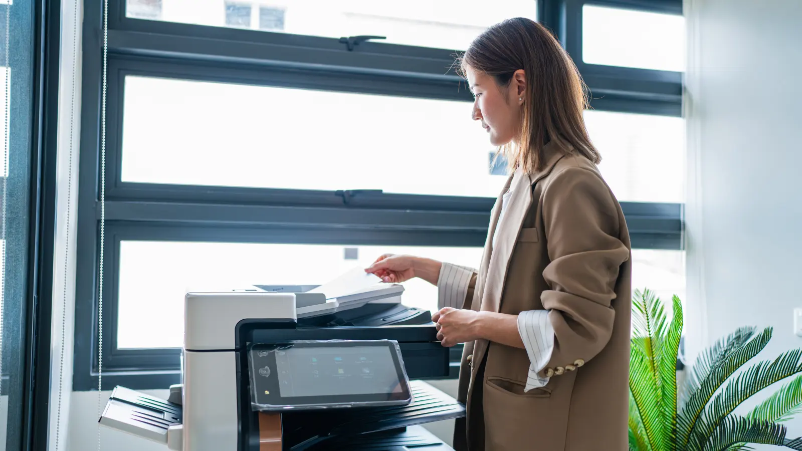 Professionele printer in een Belgisch kantoor